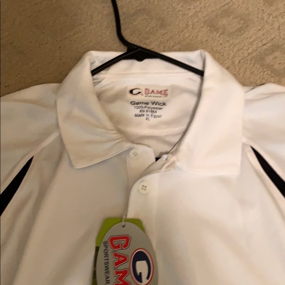 New w/Tags Game Wick Sportswear Polo Breathable XL - Picture 6 of 6